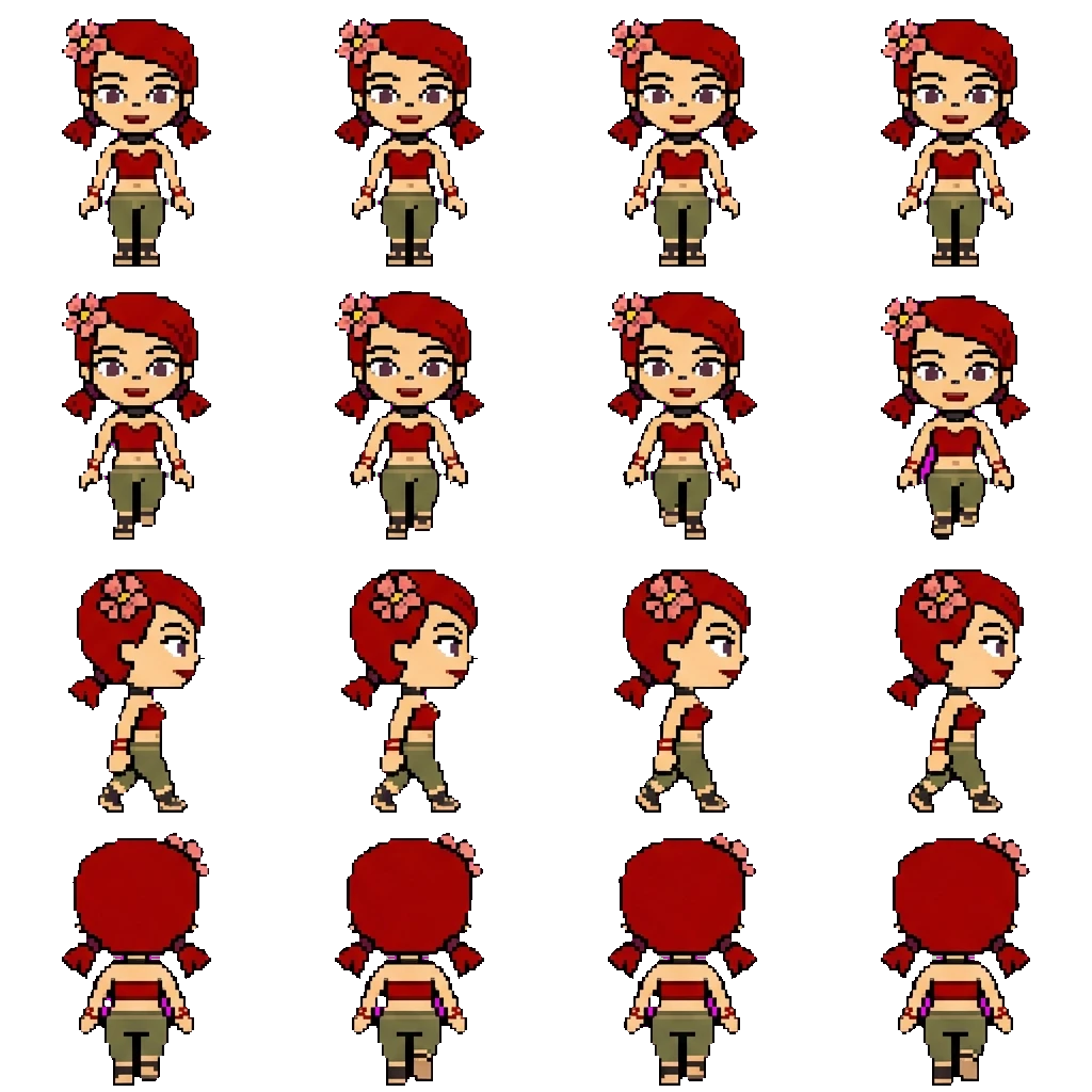 Zoey movement sprite
