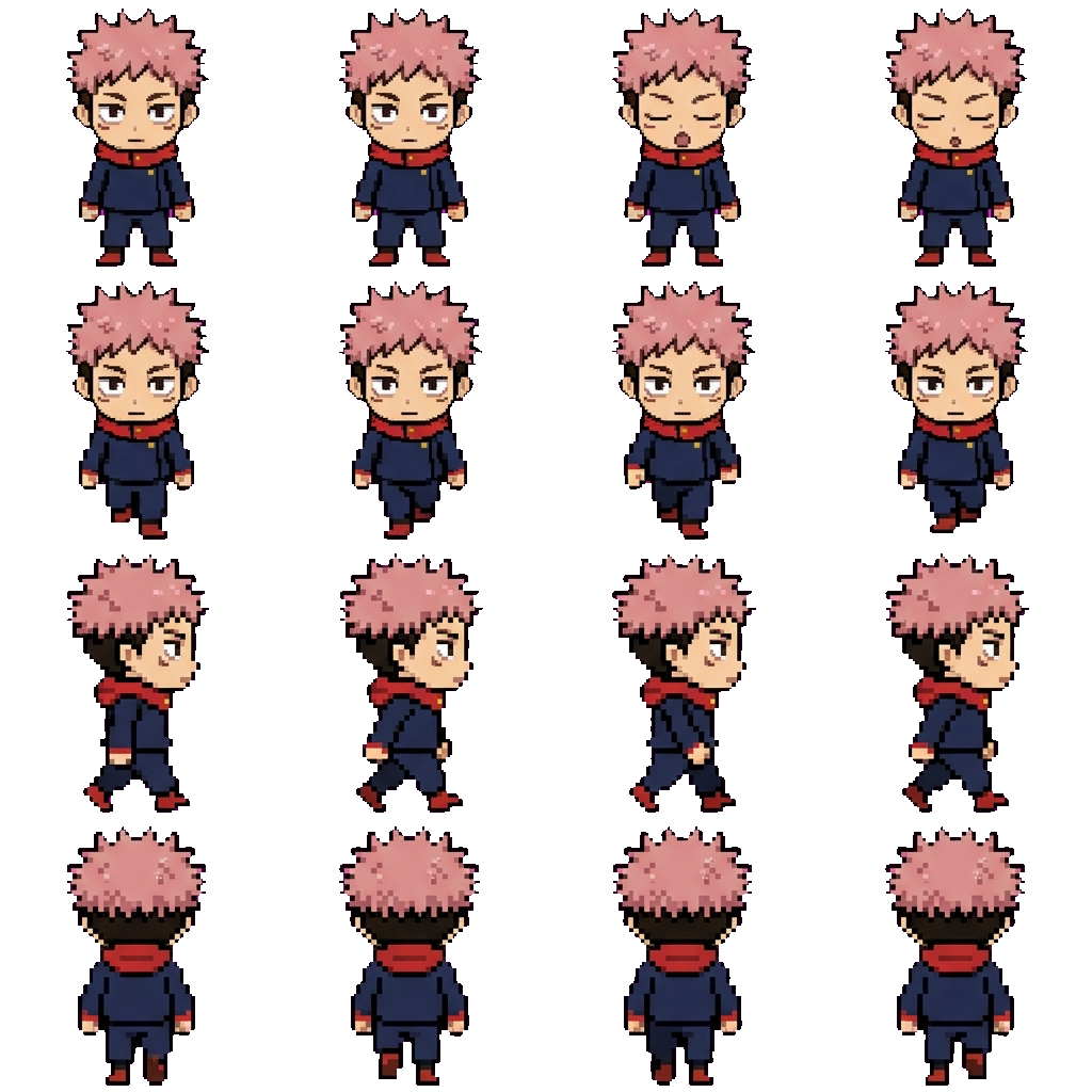 Yuji movement sprite