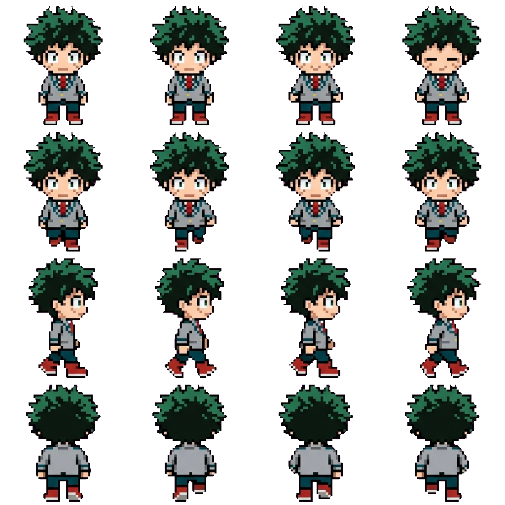 Izuku movement sprite