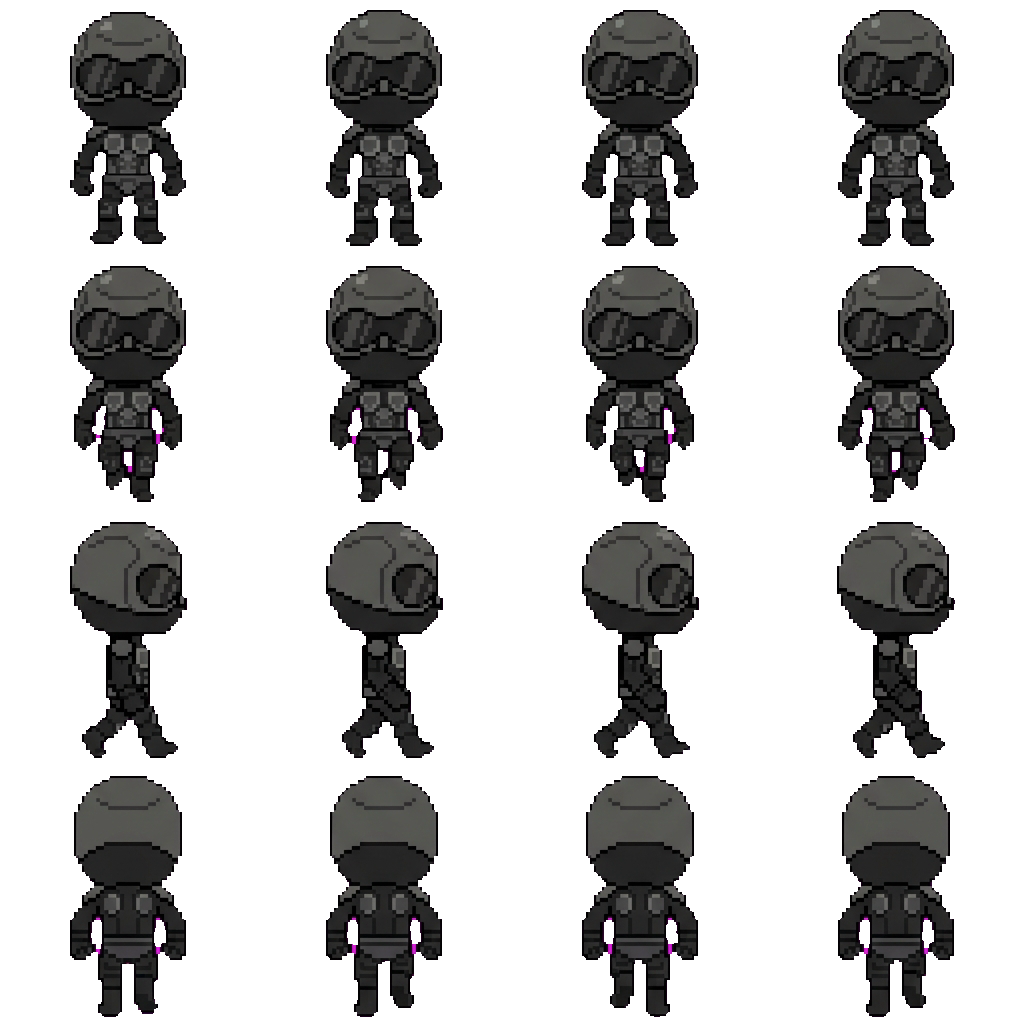 Black Noir movement sprite