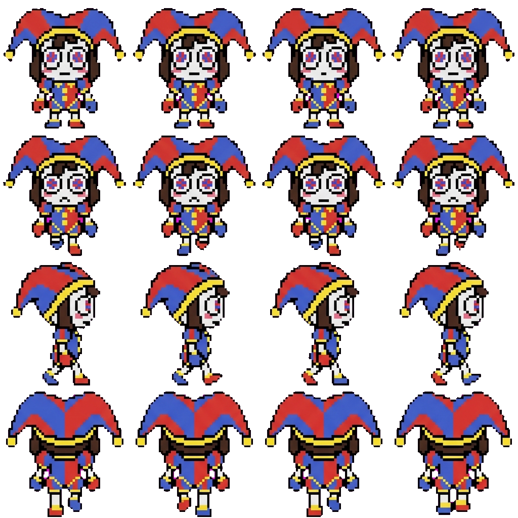 Pomni movement sprite
