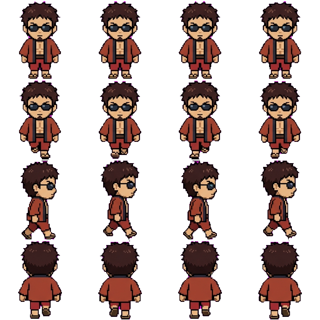 Hasegawa Taizou movement sprite