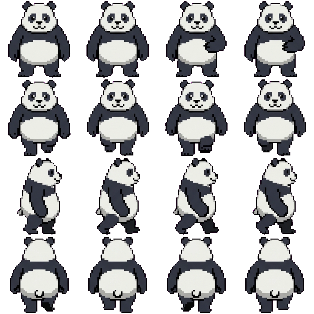 Panda movement sprite