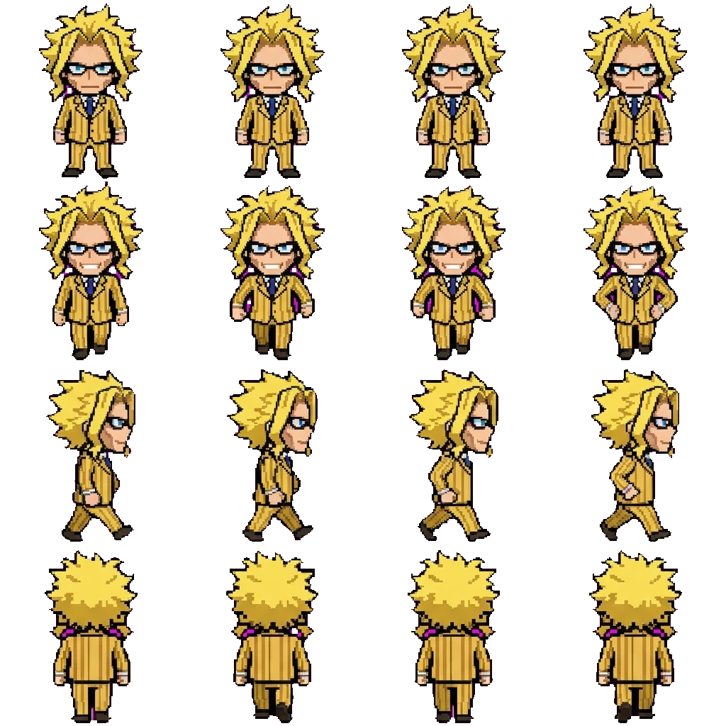 Toshinori Yagi movement sprite