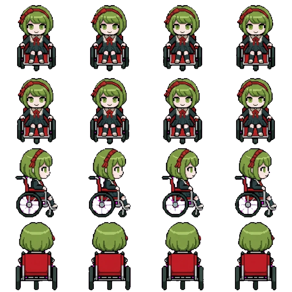 Monaca Towa movement sprite