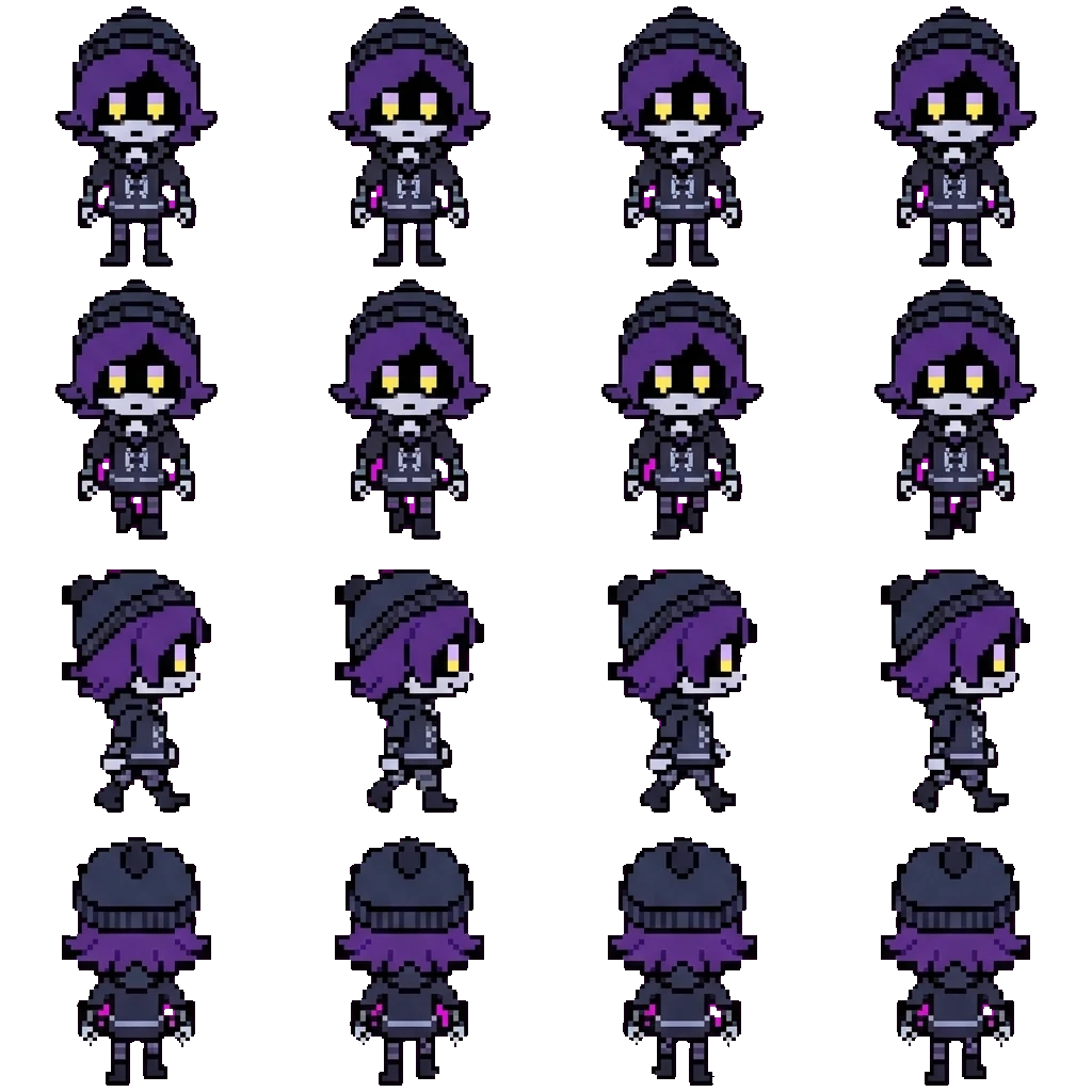 Uzi movement sprite