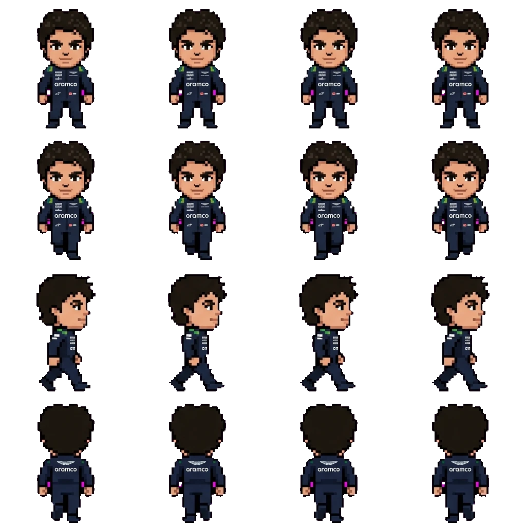 Lance Stroll movement sprite