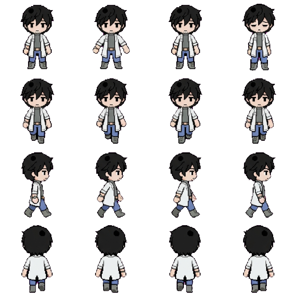 Dr. Damien Black movement sprite