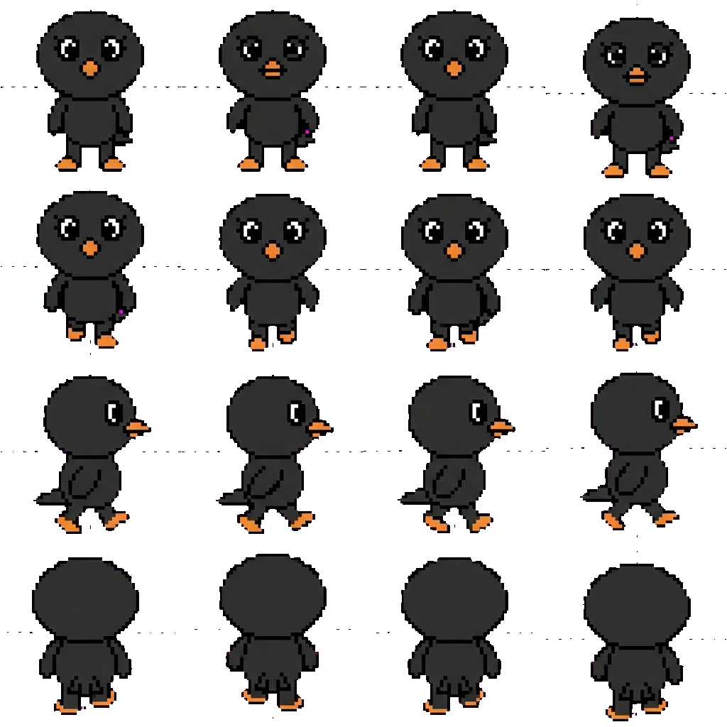 Abe (black) movement sprite