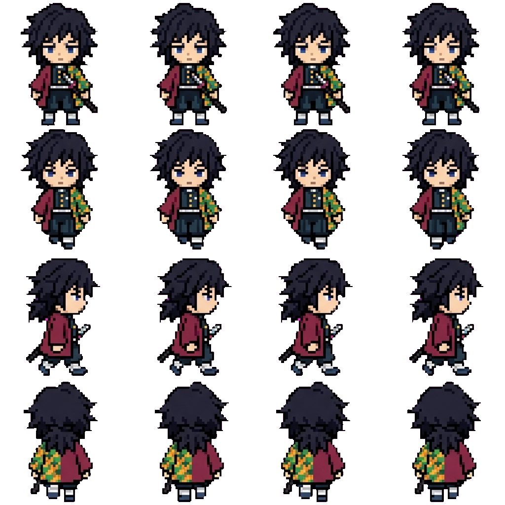 Giyu Tomioka movement sprite