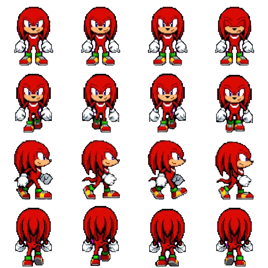 Knuckles movement sprite