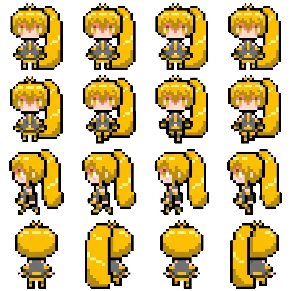 Neru movement sprite
