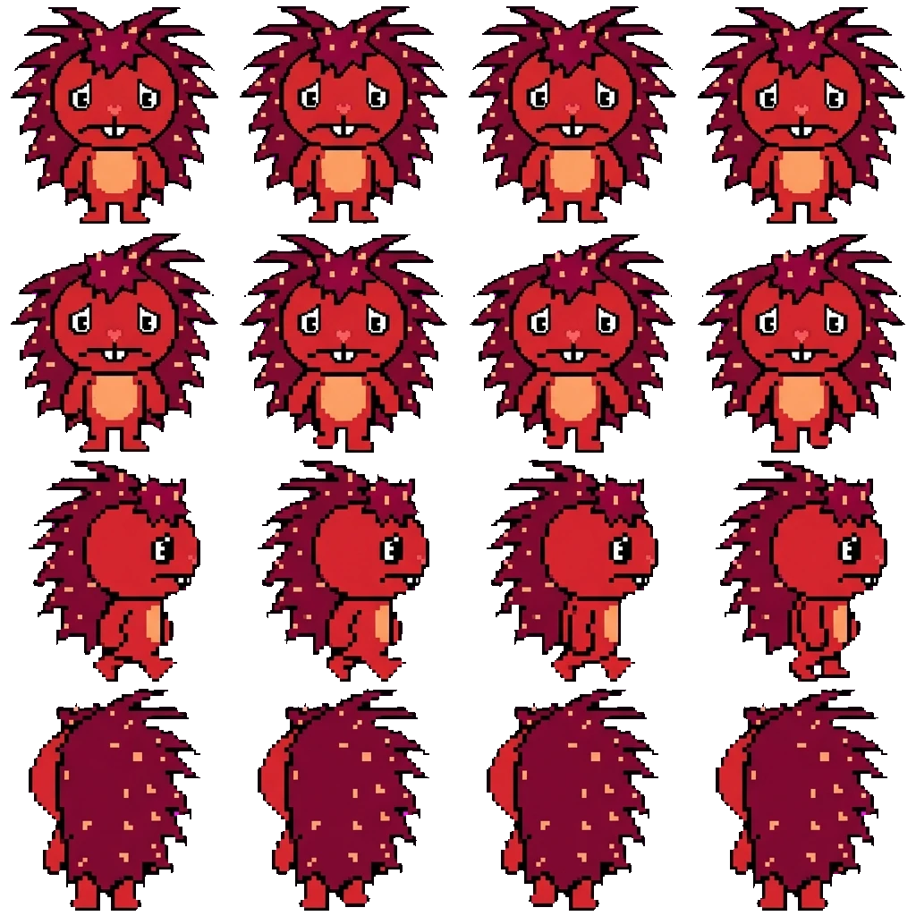 Flaky movement sprite