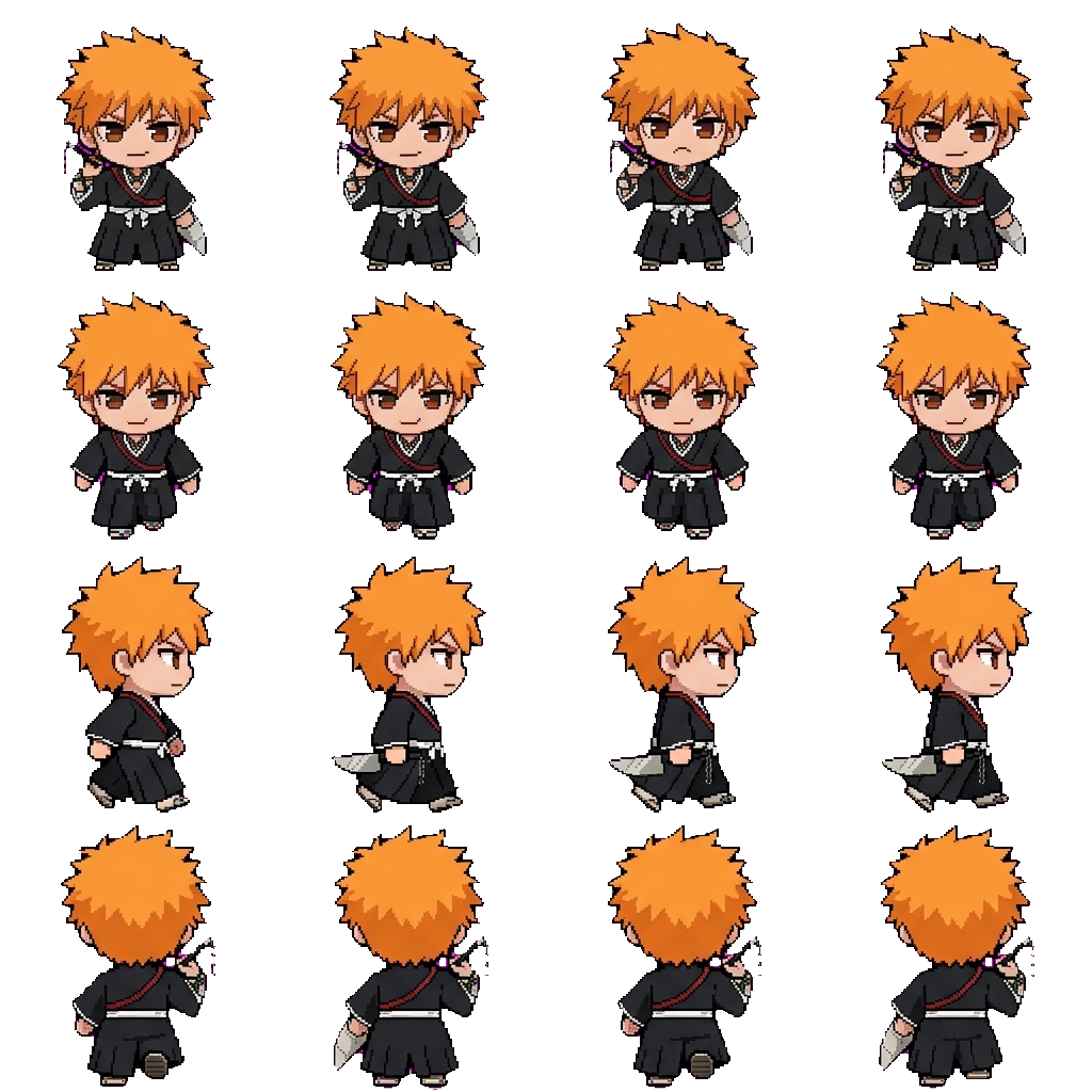 Kurosaki Ichigo movement sprite