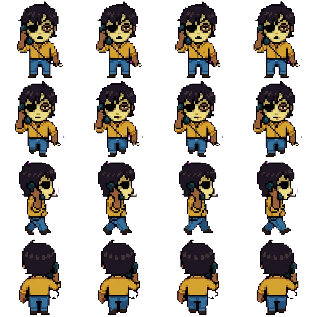 Masky movement sprite