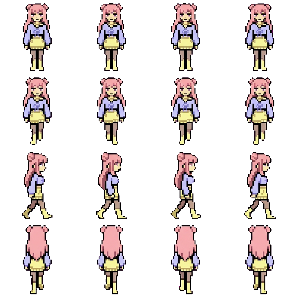 Pinky movement sprite