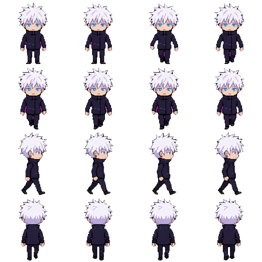 Satoru Gojo movement sprite