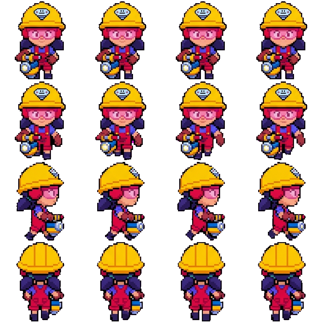 Jacky movement sprite