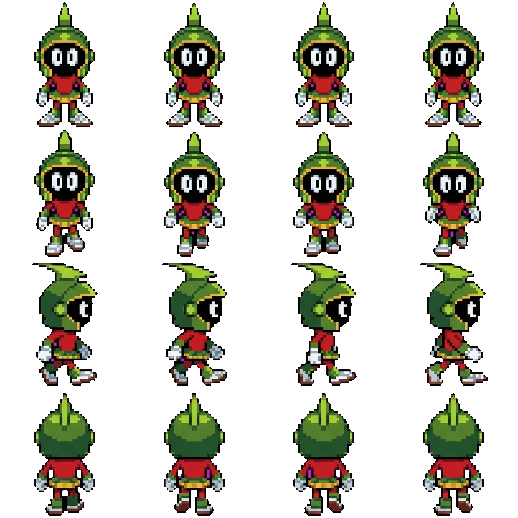 Melvin The Martian movement sprite