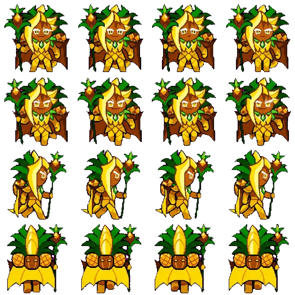 Ananás dragon cookie movement sprite