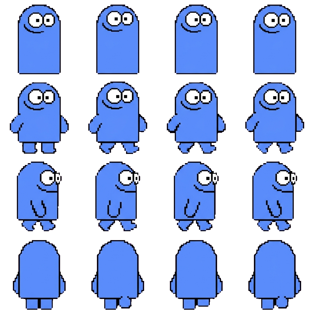 Bloo movement sprite