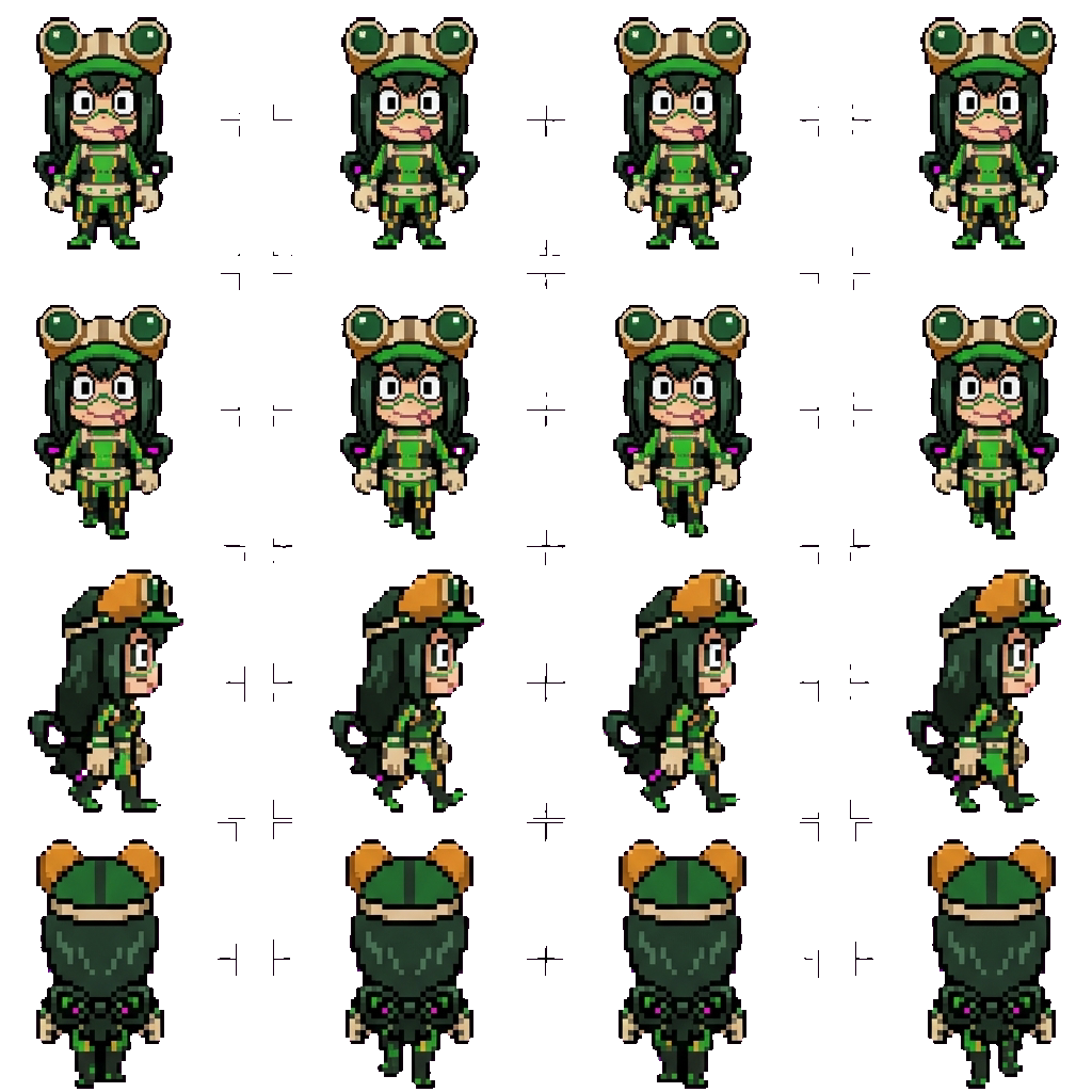Tsuyu Asui / Froppy movement sprite