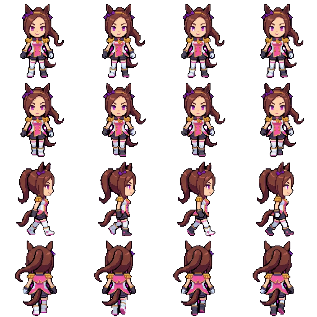 Sakura Bakushin O movement sprite