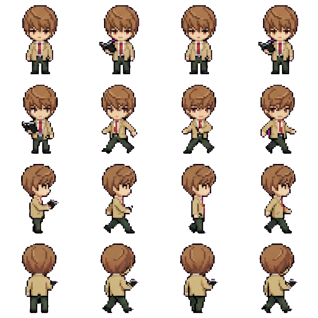 Light Yagami movement sprite