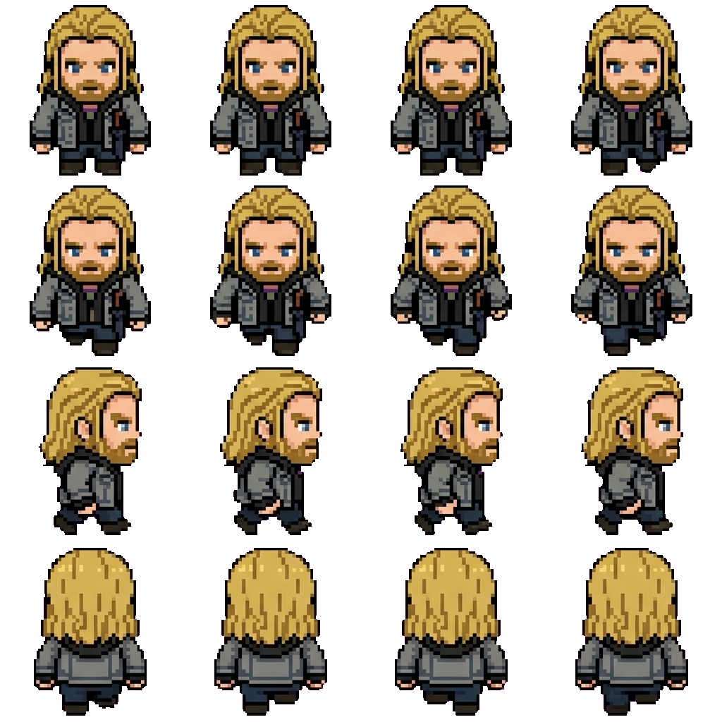 Thor movement sprite