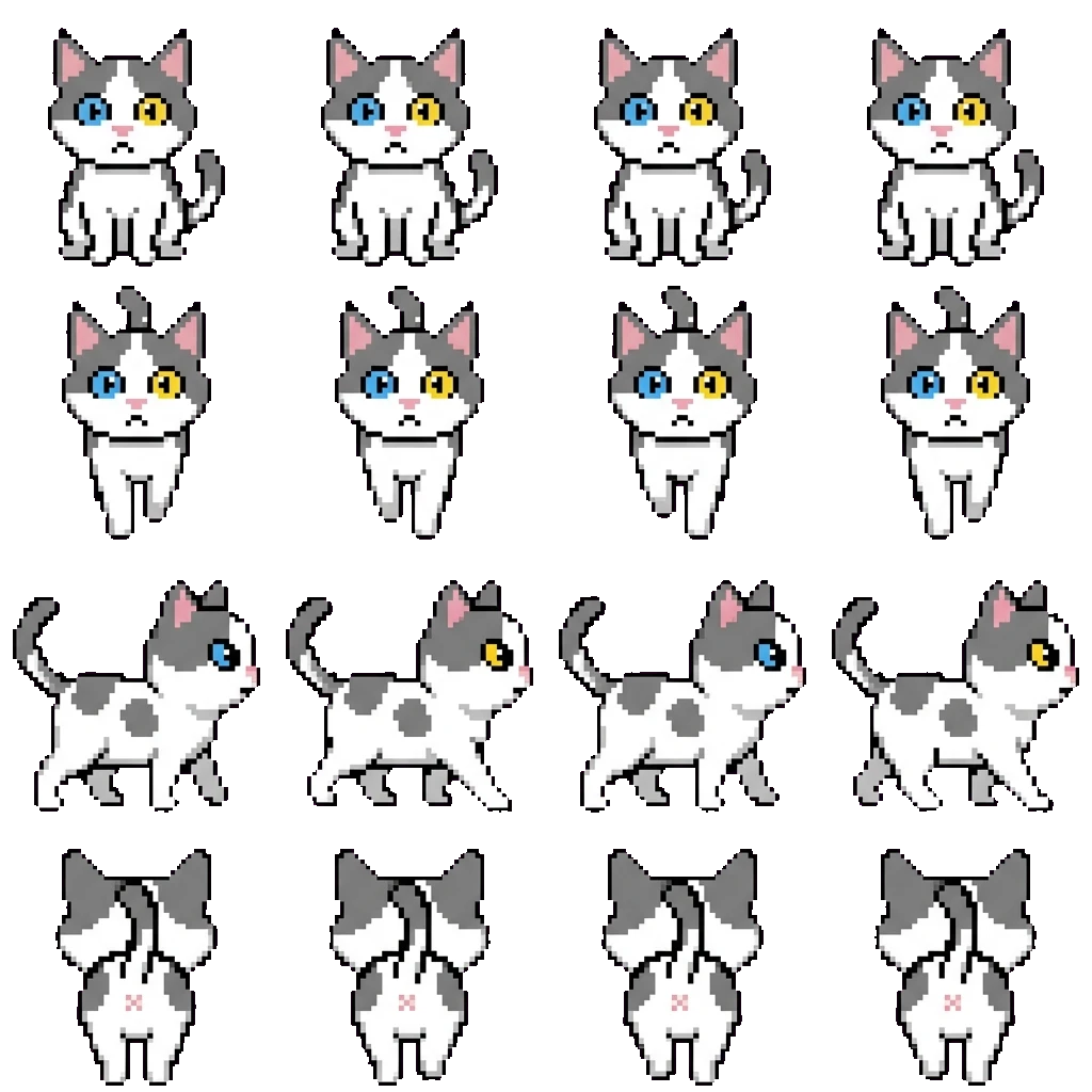 Random Kitten movement sprite