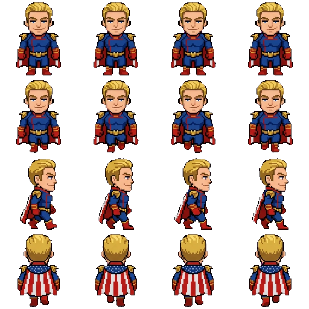 Homelander movement sprite
