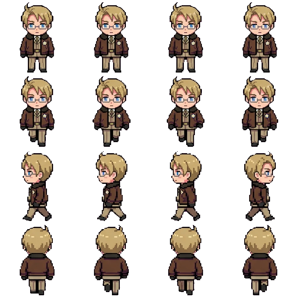 Alfred F Jones movement sprite