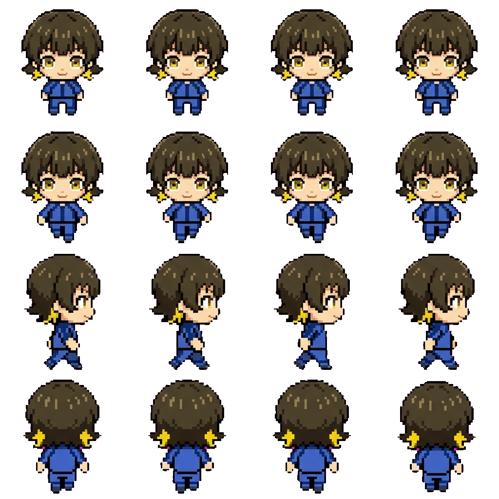 Meguru Bachira movement sprite