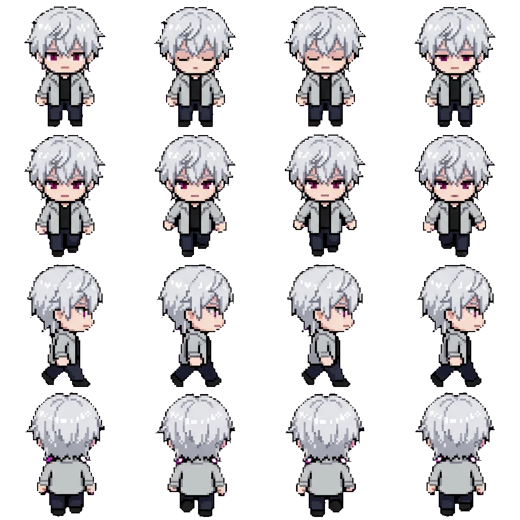 Akira Watari movement sprite