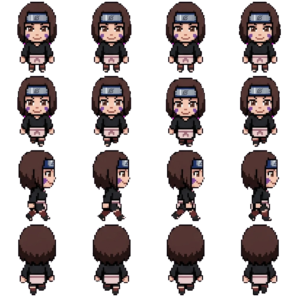 Rin Nohara movement sprite