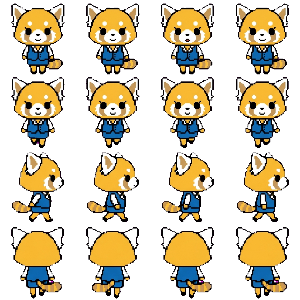Retsuko movement sprite