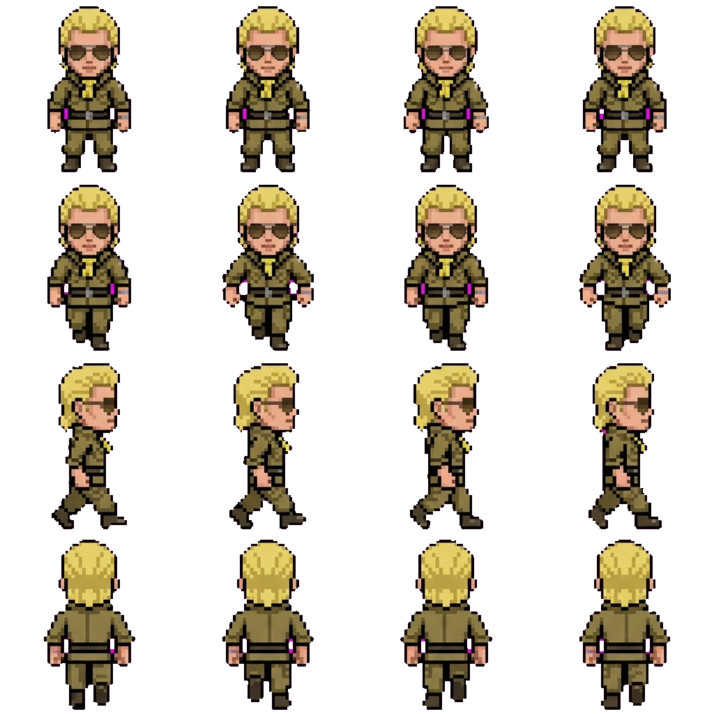 Kaz miller movement sprite