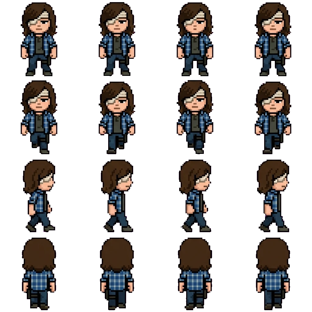 Carl Grimes movement sprite