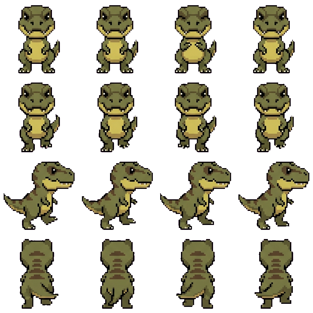 T Rex movement sprite