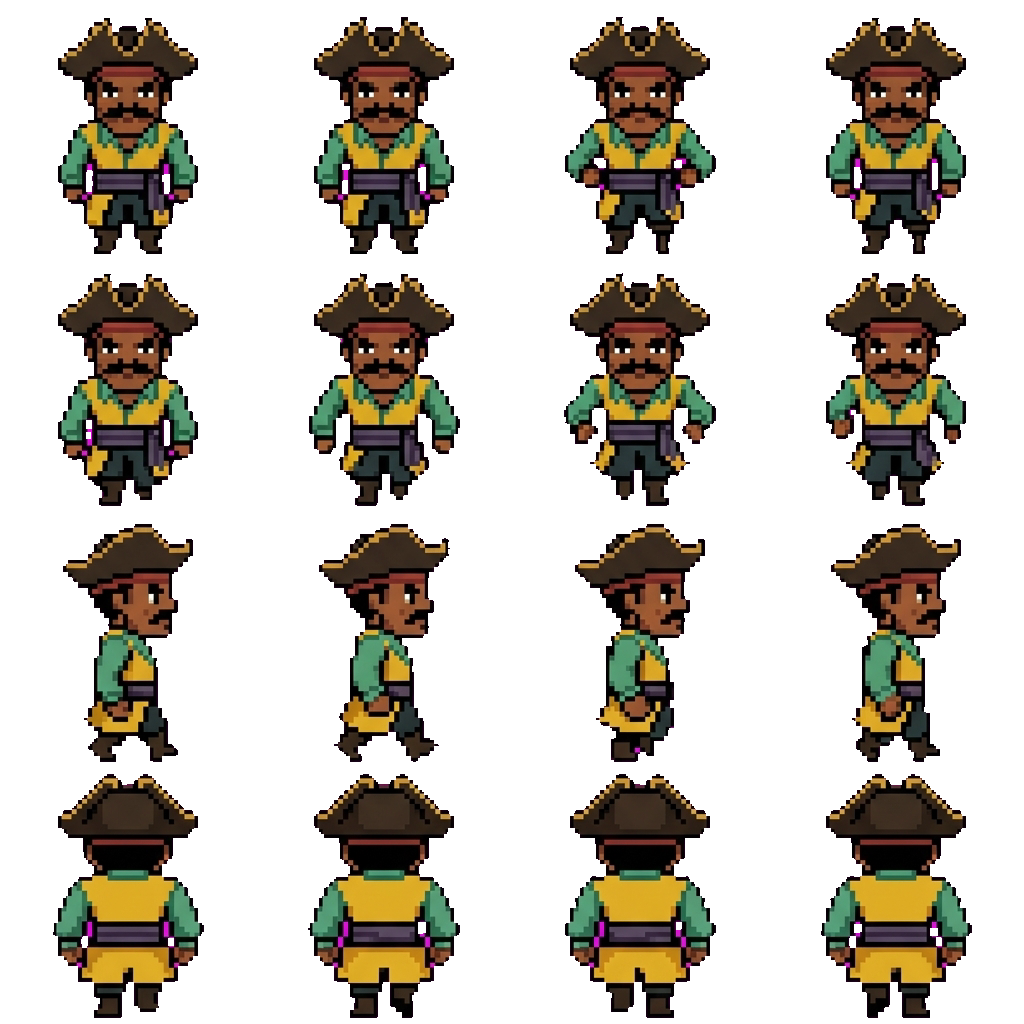 Captain Clark movement sprite