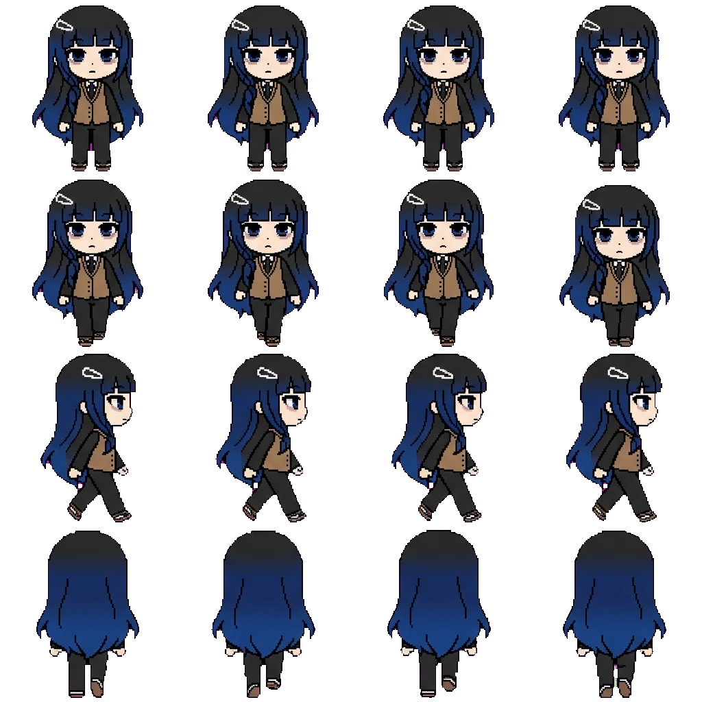 Natsuki movement sprite