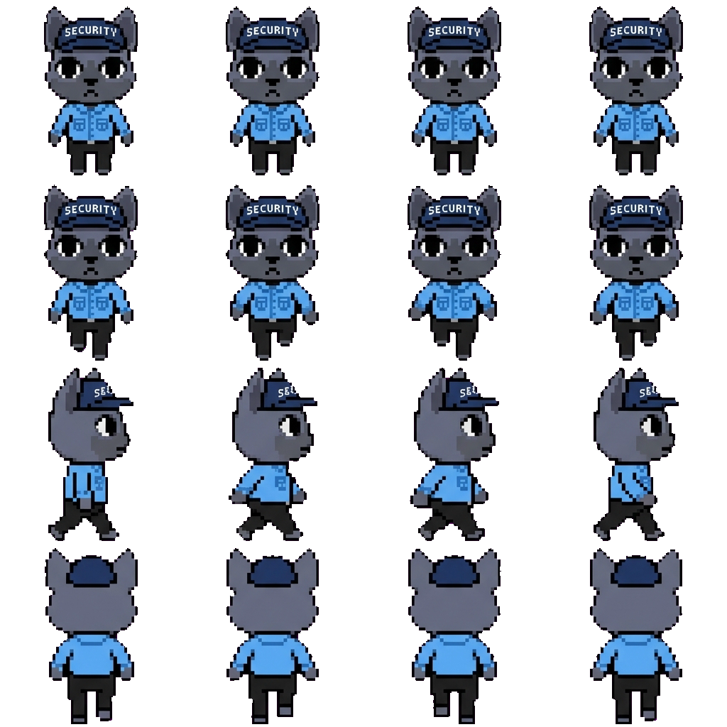 Security movement sprite