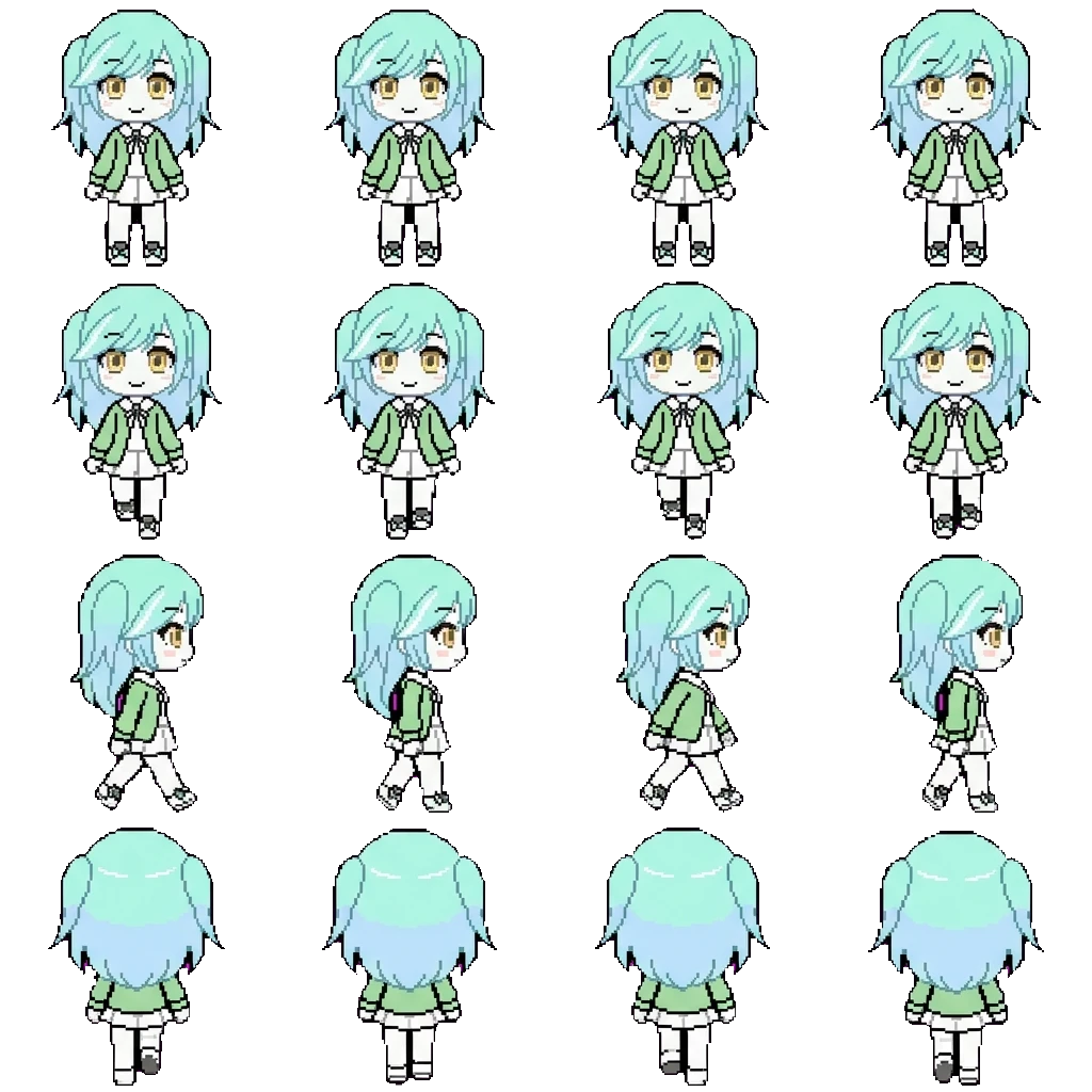Bella movement sprite