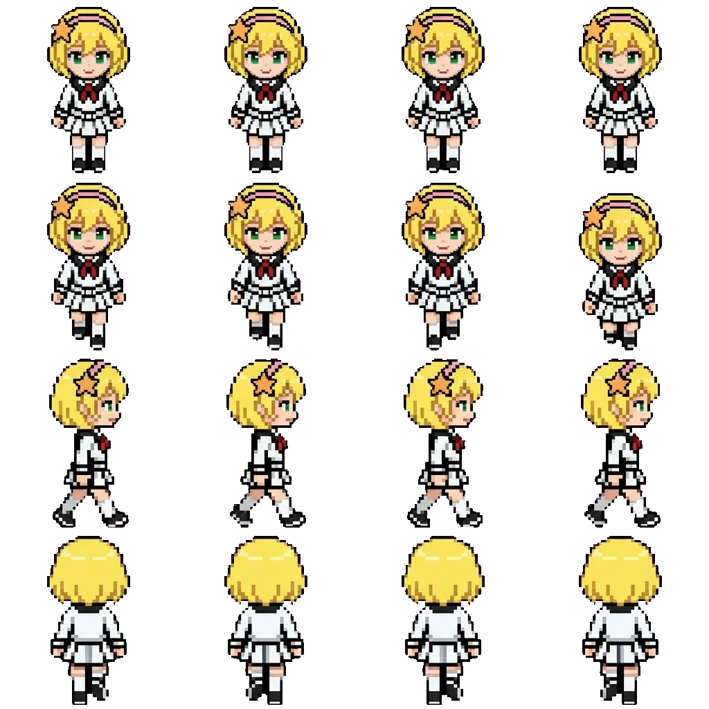 Emilia movement sprite