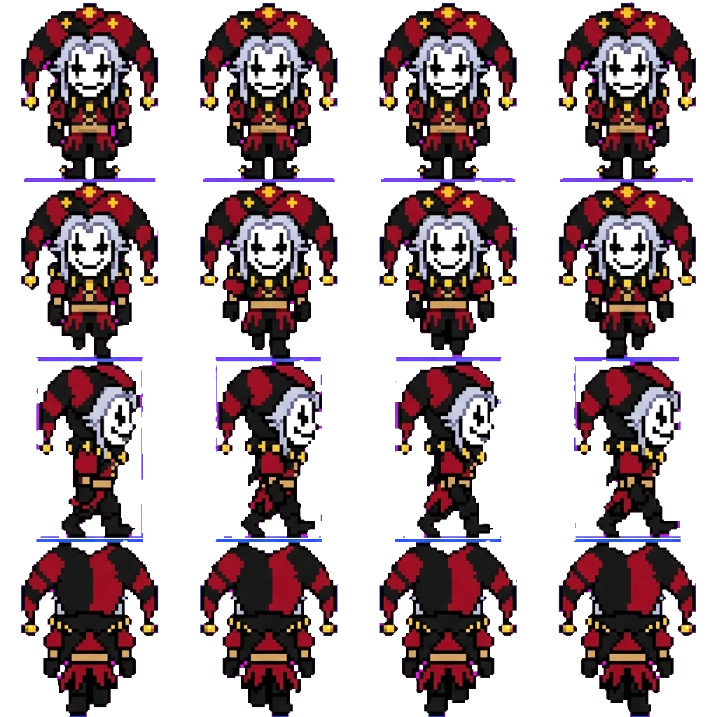 Pierrot movement sprite