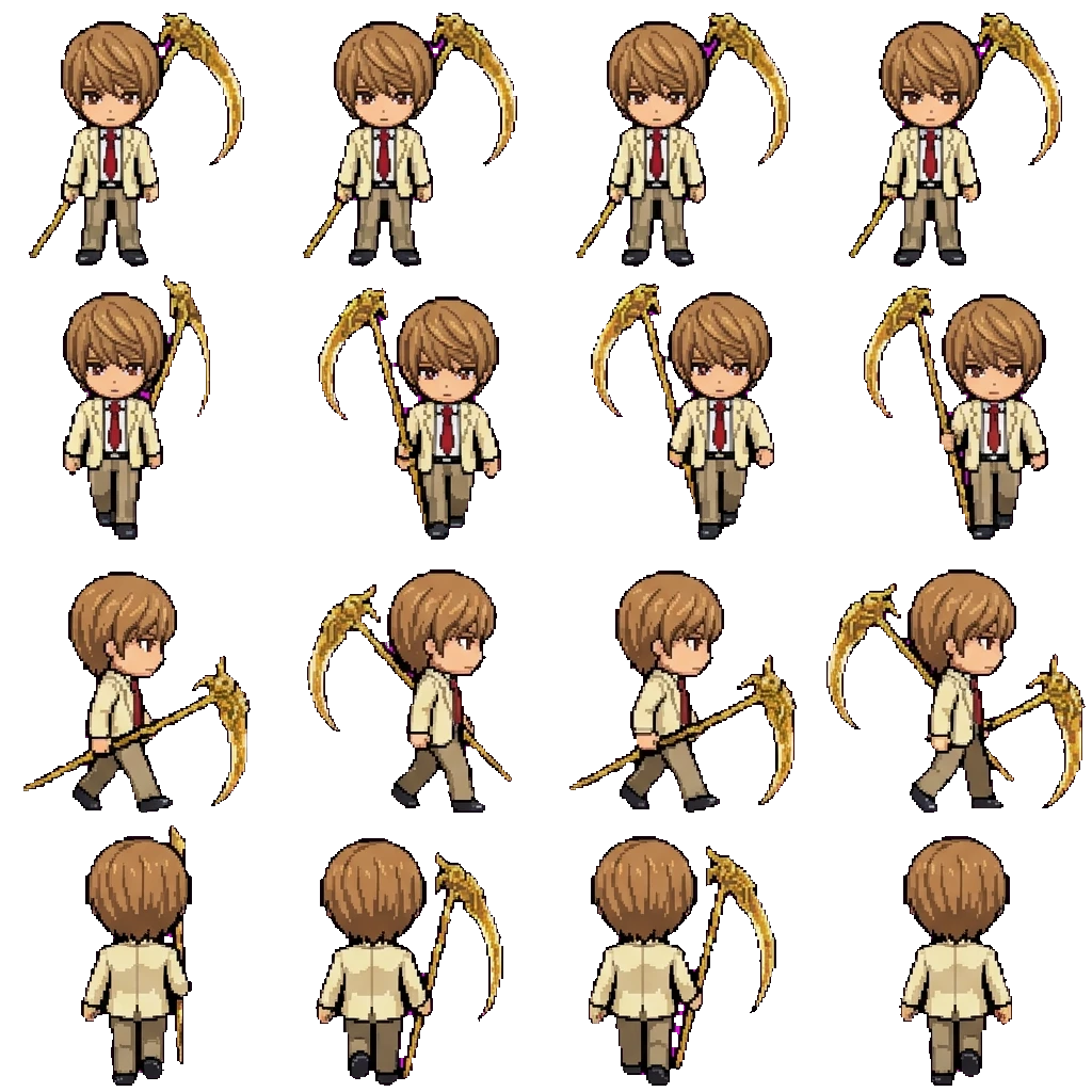 Light Yagami movement sprite