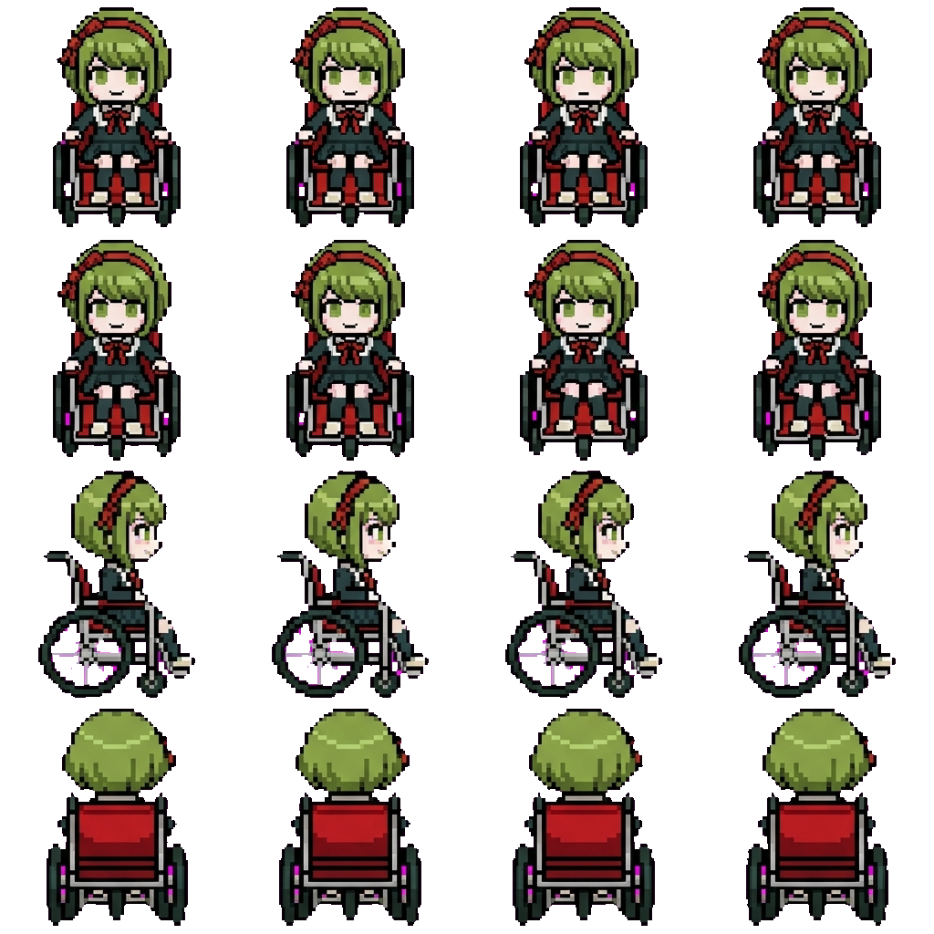 Monaca Towa movement sprite