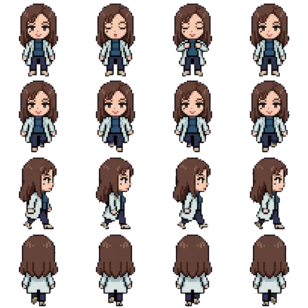Shoko Ieiri movement sprite
