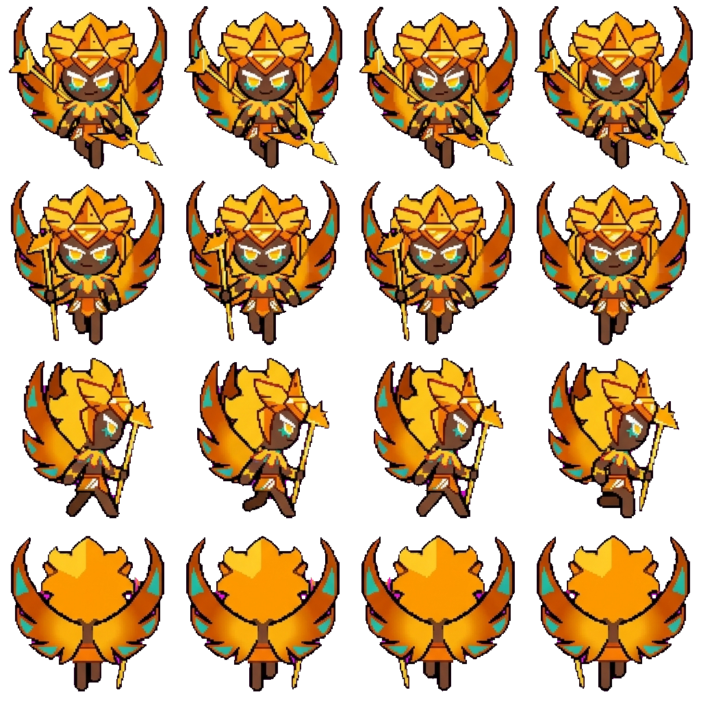 Golden Cheese Cookie movement sprite