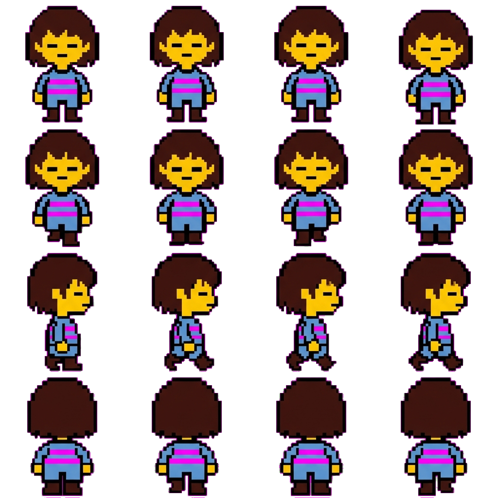 Frisk movement sprite